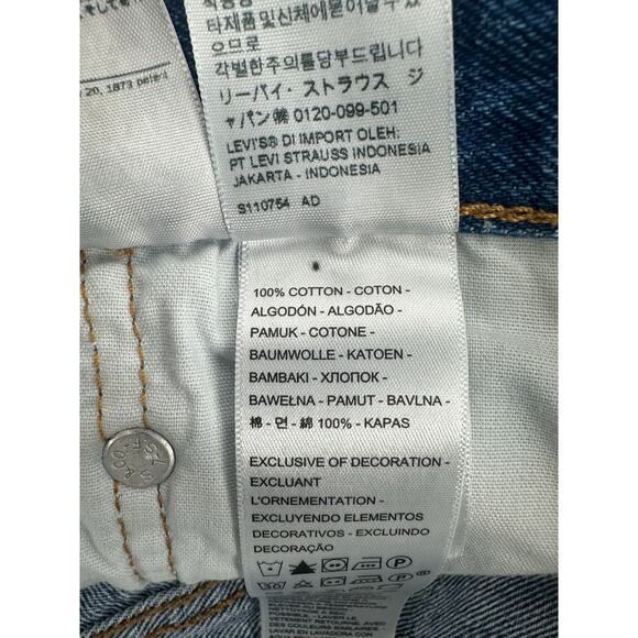 Levi's 501 Original high-rise distressed denim shorts - Picture 9 of 9